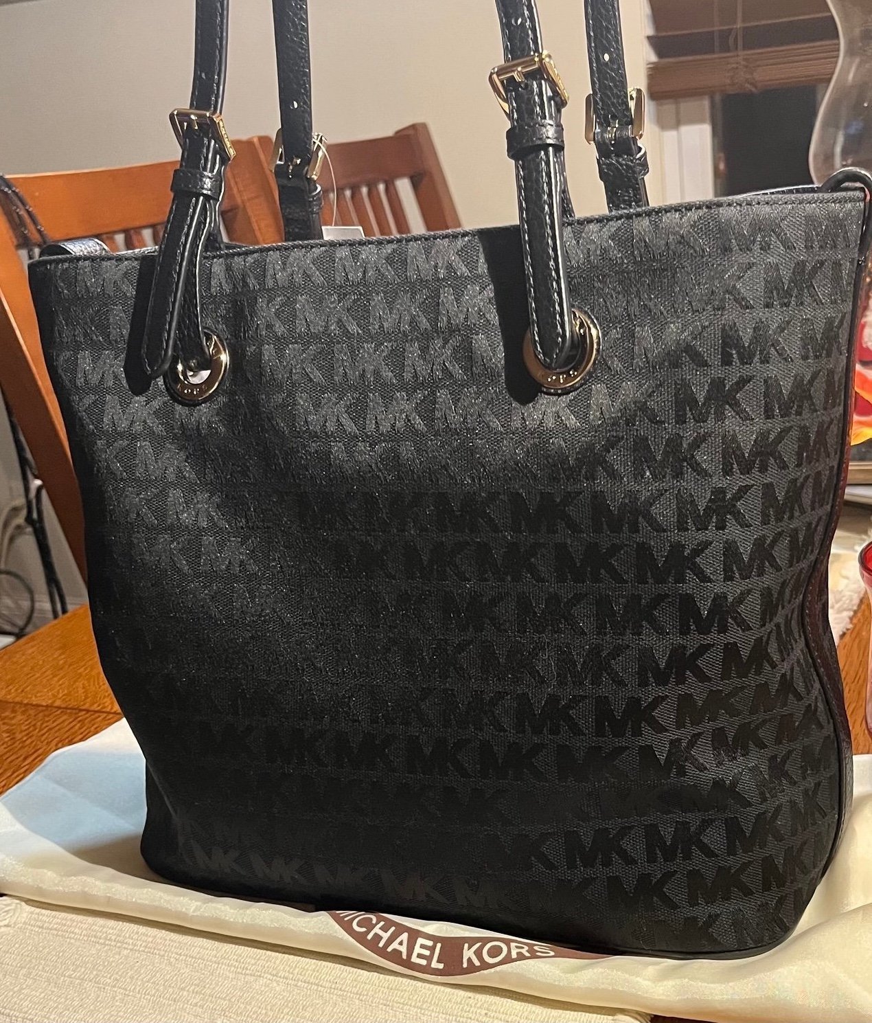NEW! BLACK Michael KorsJet set Tote with tags attached.