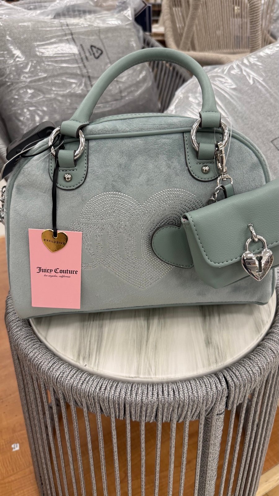 Juicy Couture Queen Couture Sage Satchel NEW