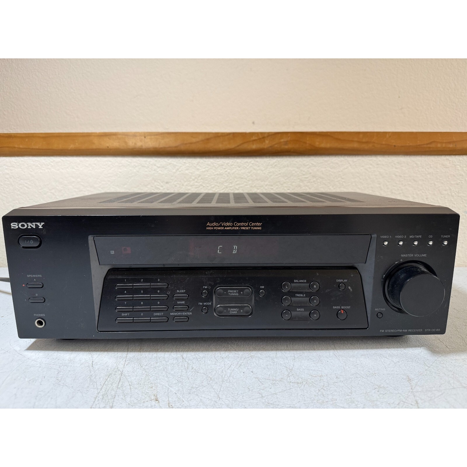 Sony STR-DE185 Receiver HiFi Stereo 2 Channel Home Audio Vintage AM/FM Tuner