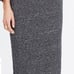 NEW Madewell Marled Midi Skirt / LARGE / HTHR CHARCOAL Pull On Soft Pencil