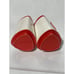 Atomic Red And White 1950s Salt and Pepper Shakers | Plastic Triangle 50s Salt a