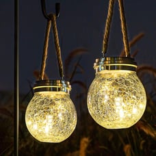 2 Pack Solar Lantern For Outdoor Solar LED Light