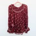 Joie Adrielle Floral Print 100% Silk Long Sleeve Blouse Boho Verbena Size Small