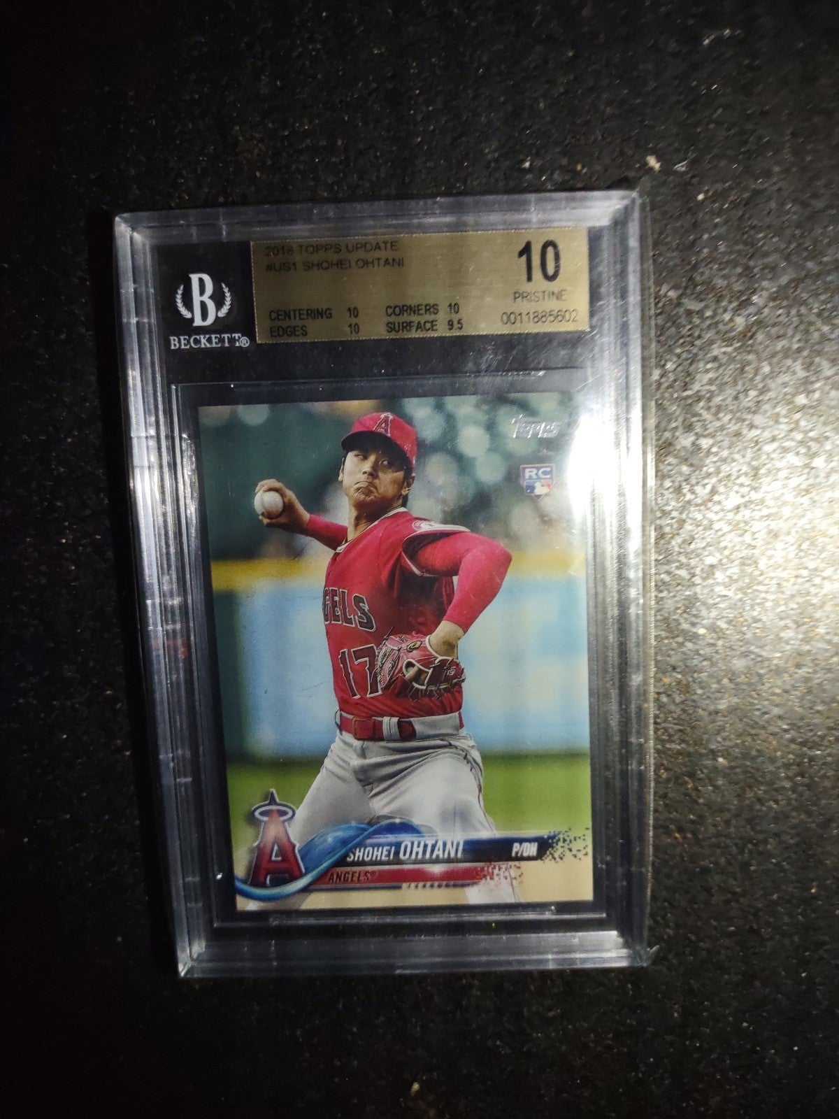 2018 Topps Update Shohei Ohtani #US1 BGS 10 Pristine
