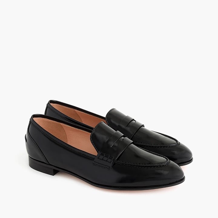 J.Crew Academy Penny Loafers in Black, Size 7