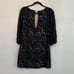 ALICE + OLIVIA black velvet beaded mini dress