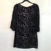 ALICE + OLIVIA black velvet beaded mini dress