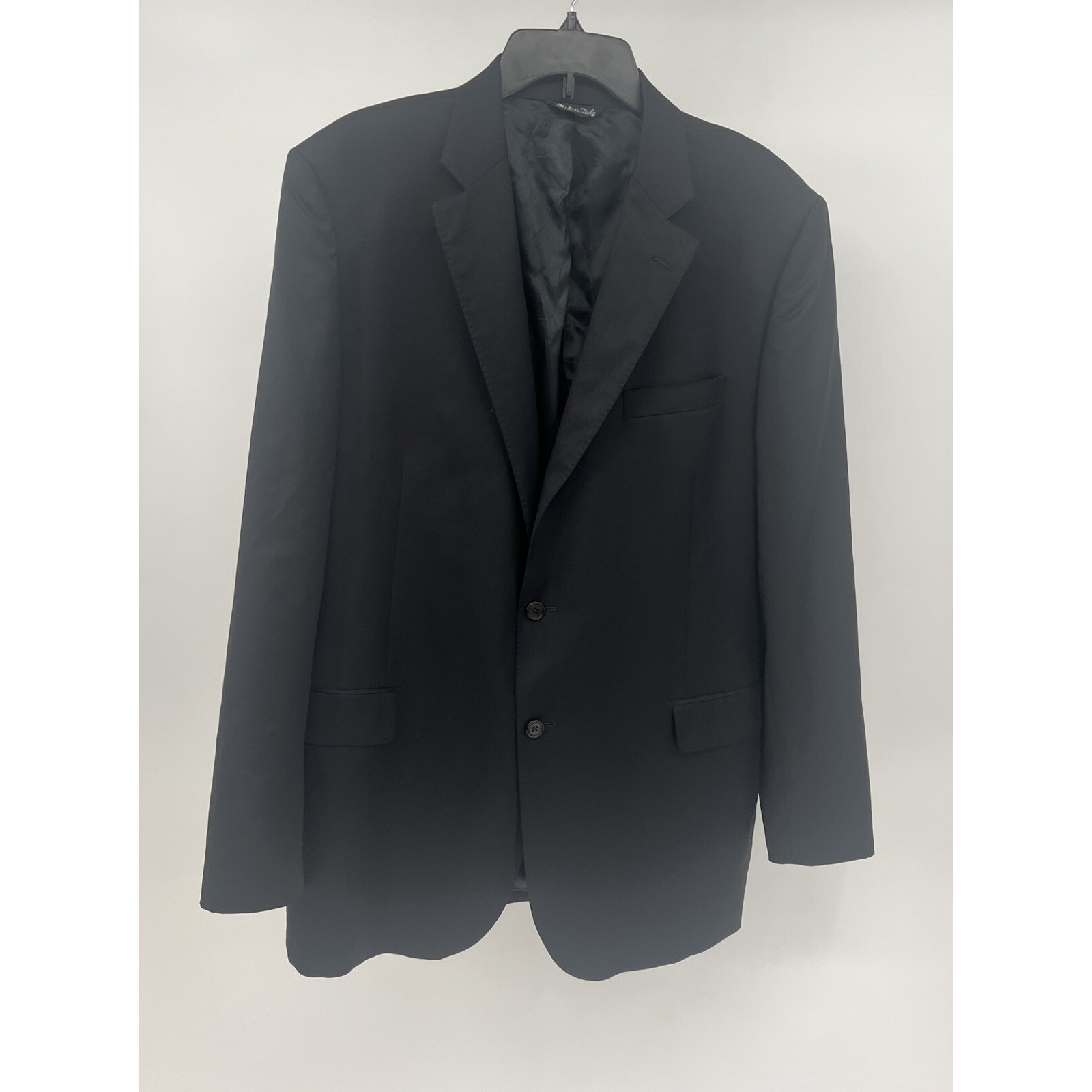 Ermenegildo Zega Suit Jacket Men's Black Size47 88% Wool 12%Silk