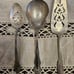 Vintage Siver Plate Ornate Serving Spoon Pie Server Bundle