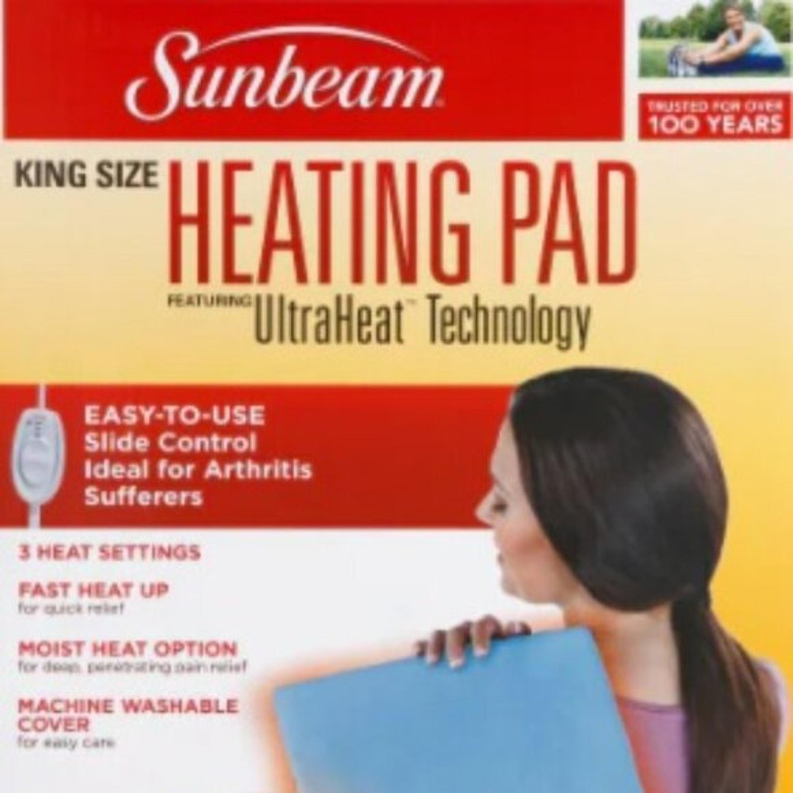 NEW - Sunbeam King Size UltraHeat Heating Pad