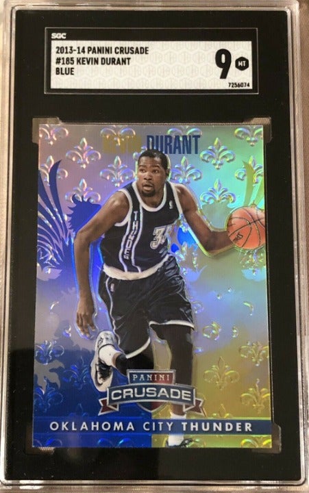 Kevin Durant 2013 Panini Crusade Blue Parallel #185 SGC 9 Mint - OKC Thunder