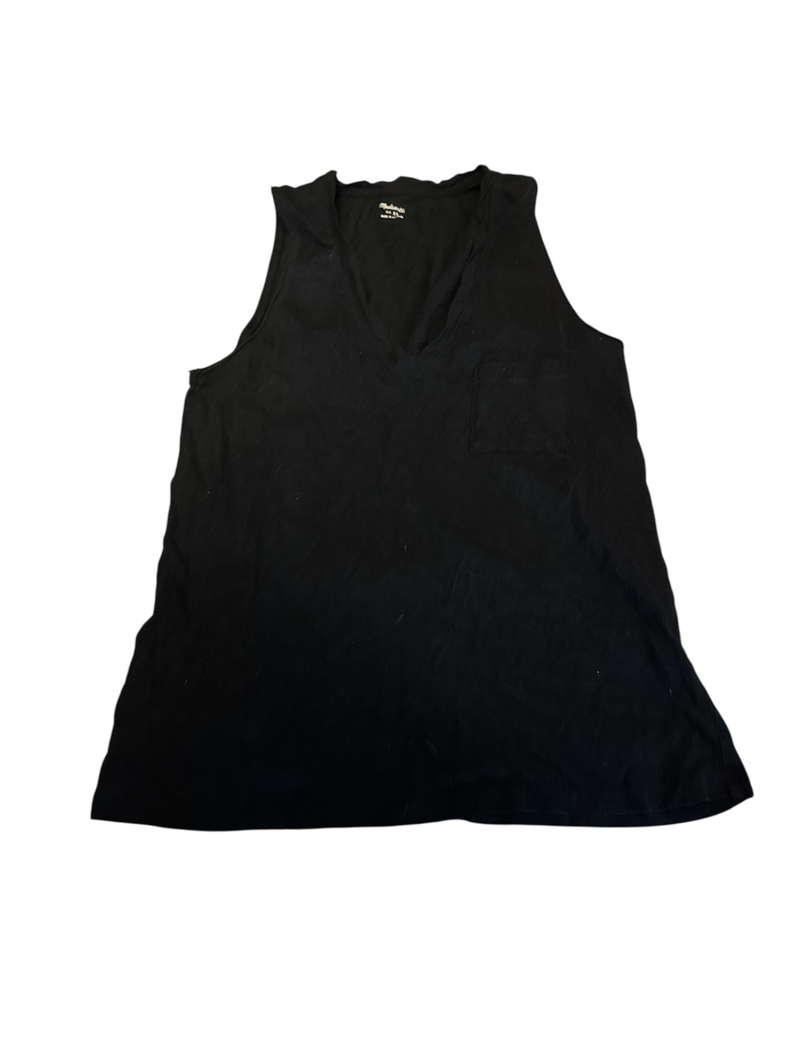 Madewell black V-Neck tank