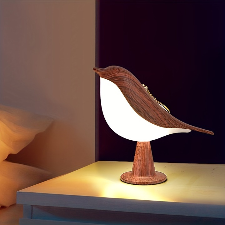 1pc Magpie Night Light, Cute Little Bird Night Light With Touch Control-G