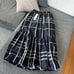 ⭐️FERRINI⭐️Brand New⭐️Navy and White Check Flare Skirt⭐️