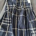 ⭐️FERRINI⭐️Brand New⭐️Navy and White Check Flare Skirt⭐️