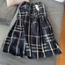 ⭐️FERRINI⭐️Brand New⭐️Navy and White Check Flare Skirt⭐️