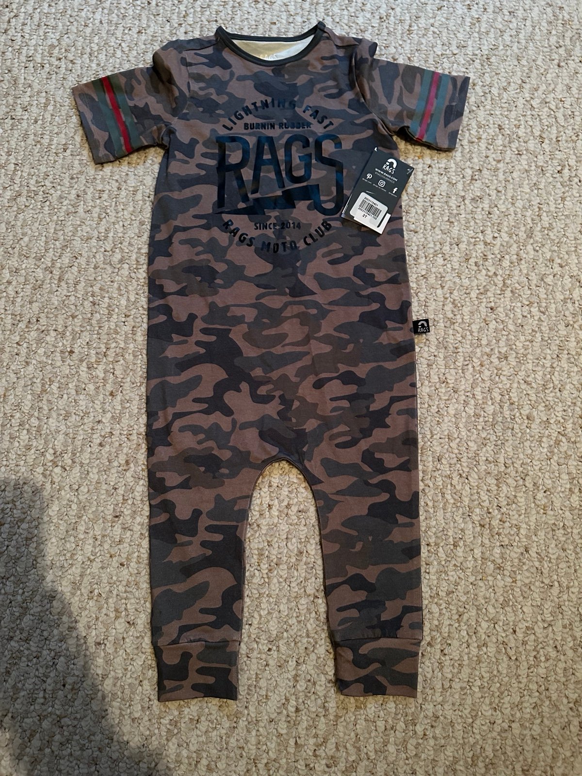 Rags to Raches Moto HTF NWT 2t