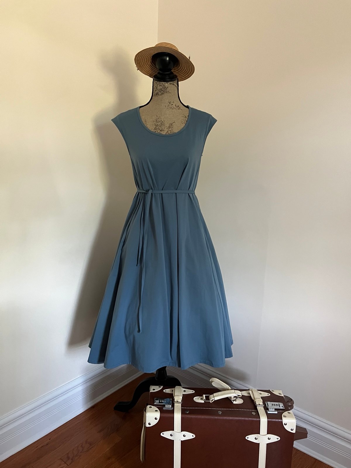 Theory x Uniqlo Blue Dress with Pockets