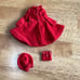 #1906 Barbie Skipper dress coat purse and hat Vintage Beautiful 1963 Red Velvet