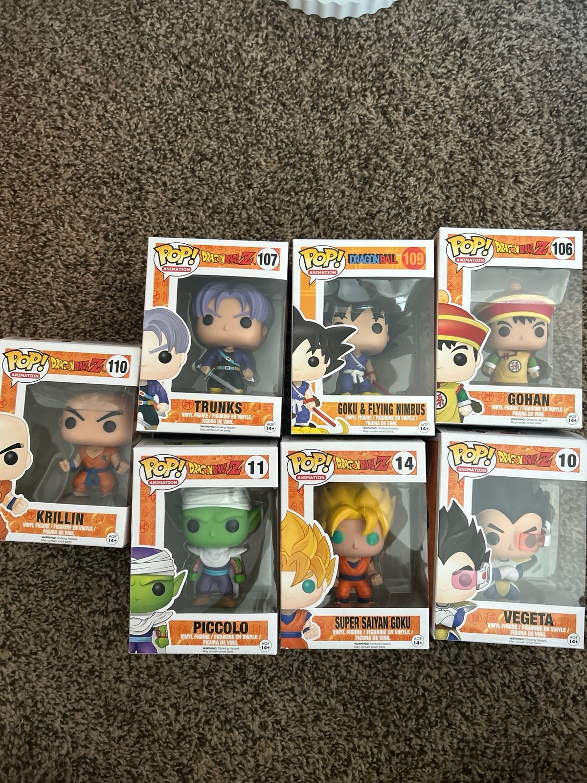 Dragon ball z funko lot