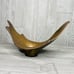 Vintage Large Brass Splash Bowl Vase Unique sculptural Ikebana Vase statement