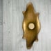 Vintage Large Brass Splash Bowl Vase Unique sculptural Ikebana Vase statement