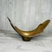 Vintage Large Brass Splash Bowl Vase Unique sculptural Ikebana Vase statement