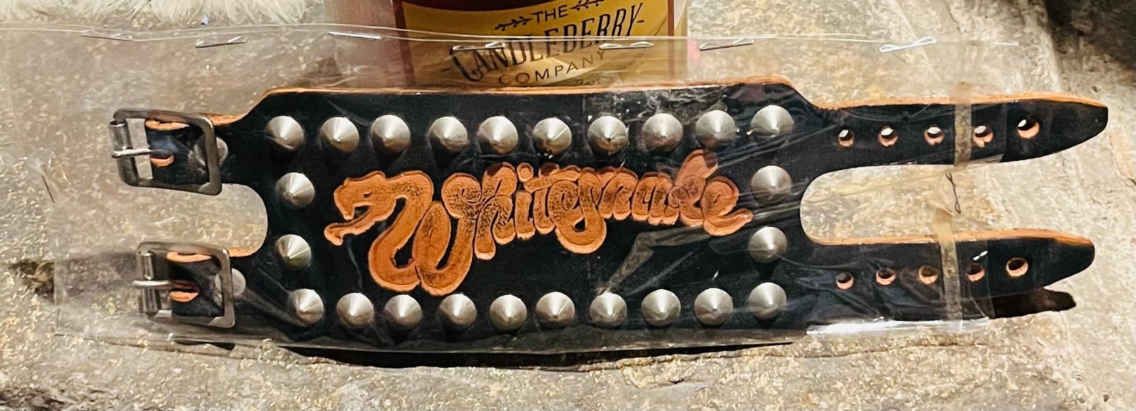 Whitesnake Vintage UK 80’s Leather Wristband