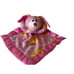 Pink Bunny Security Blanket Yellow Ducks Lovey Plush VTG