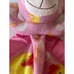 Pink Bunny Security Blanket Yellow Ducks Lovey Plush VTG