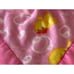 Pink Bunny Security Blanket Yellow Ducks Lovey Plush VTG