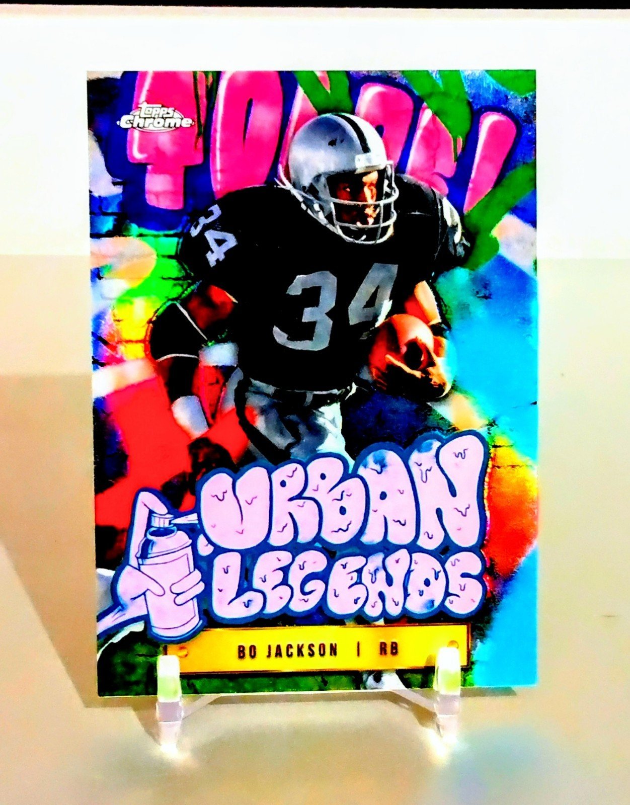 Bo Jackson URBAN LEGENDS CASE HIT SSP GRAFFITI REFRACTOR 2024 Topps Chrome