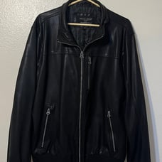 Wilsons Cycle Black Leather Jacket Size XL