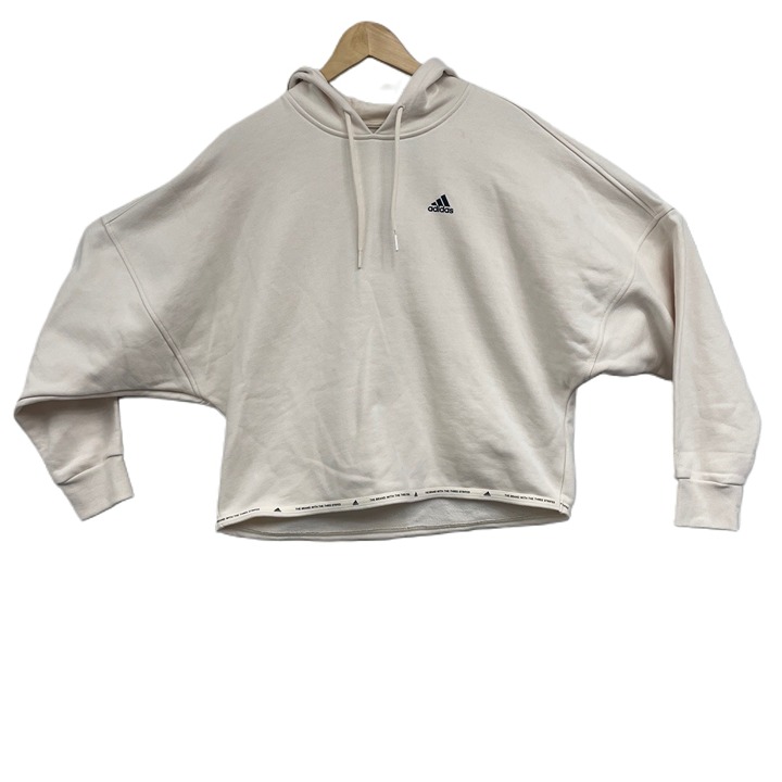 NWT Adidas Wonder White Cream Heavyweight Crop Sweatshirt Hoodie XS