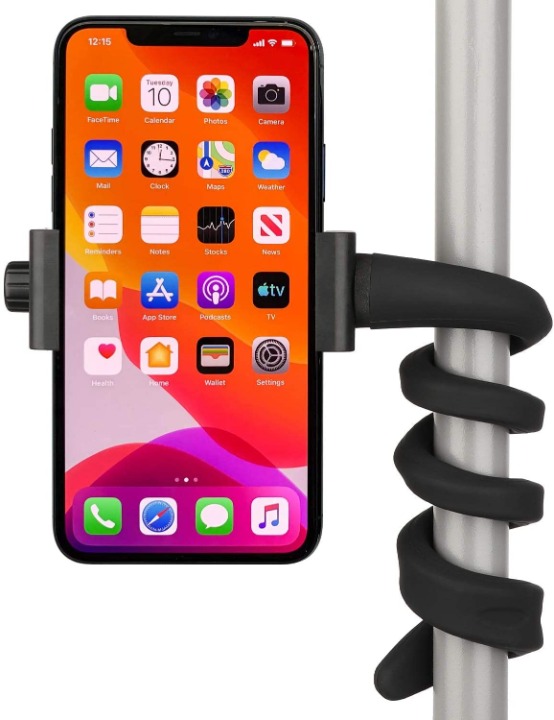 Portable Flexible Cell Phone Holder Stand for Treadmill, Spin Bike, ect