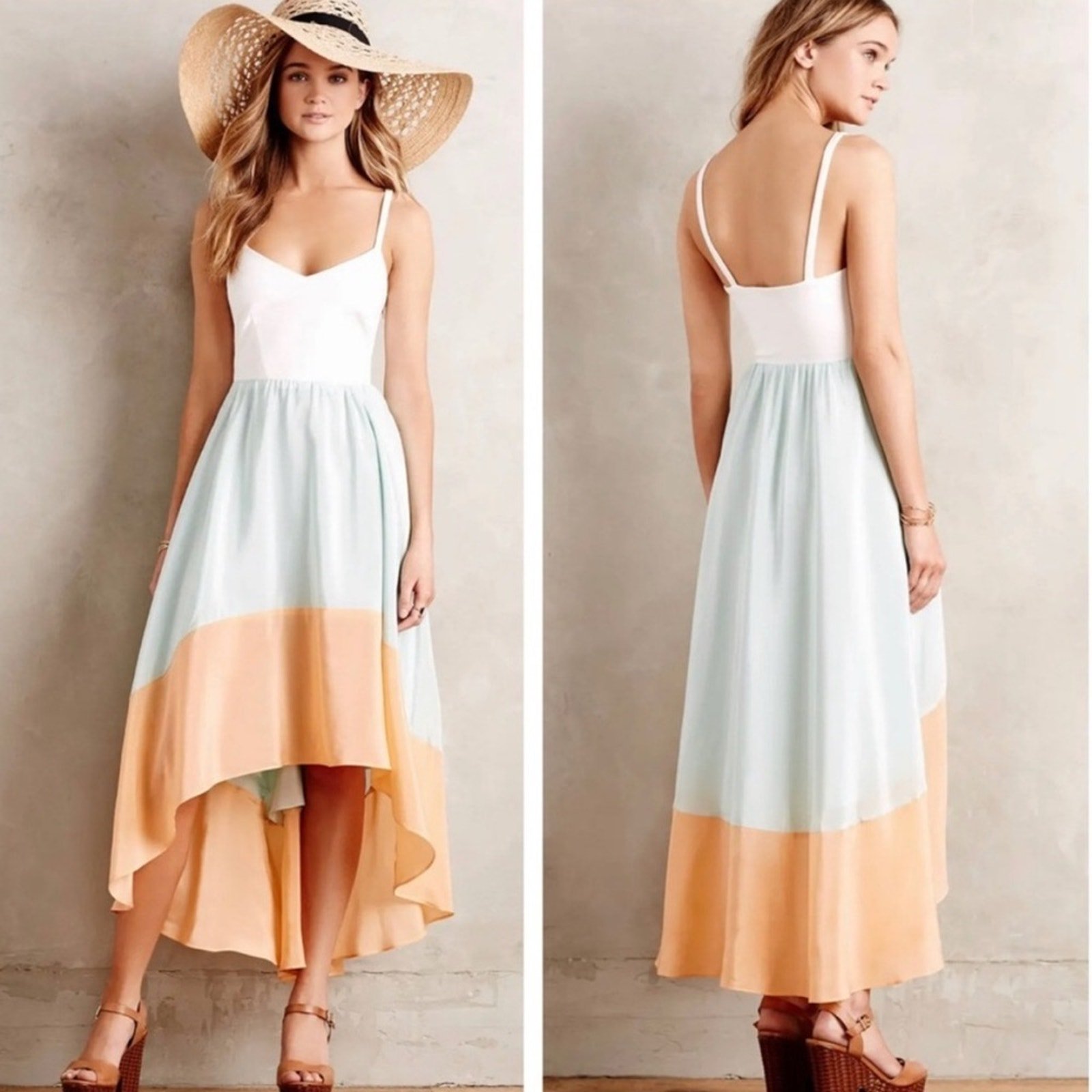 Hutch colorblock high low dress online