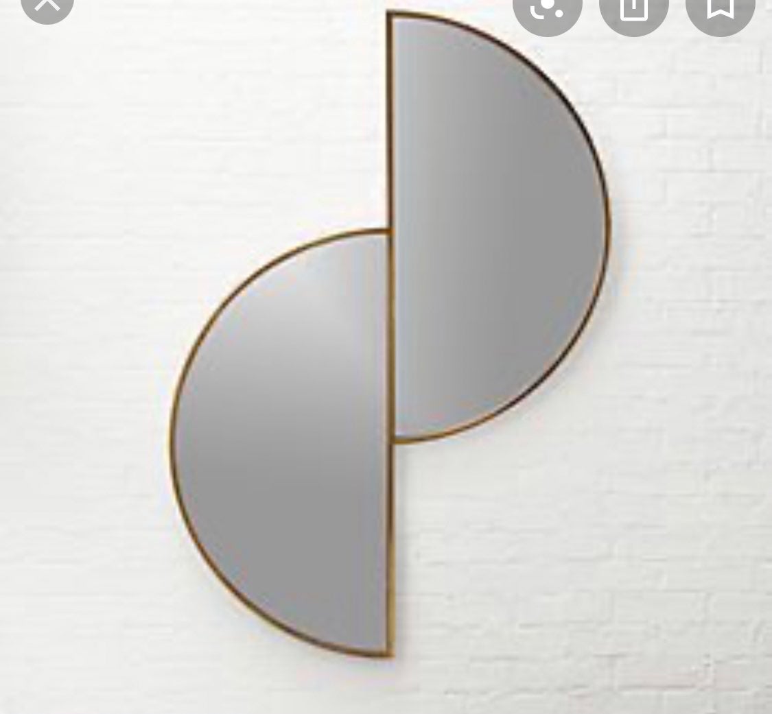 CB2 Luna Half Moon mirror