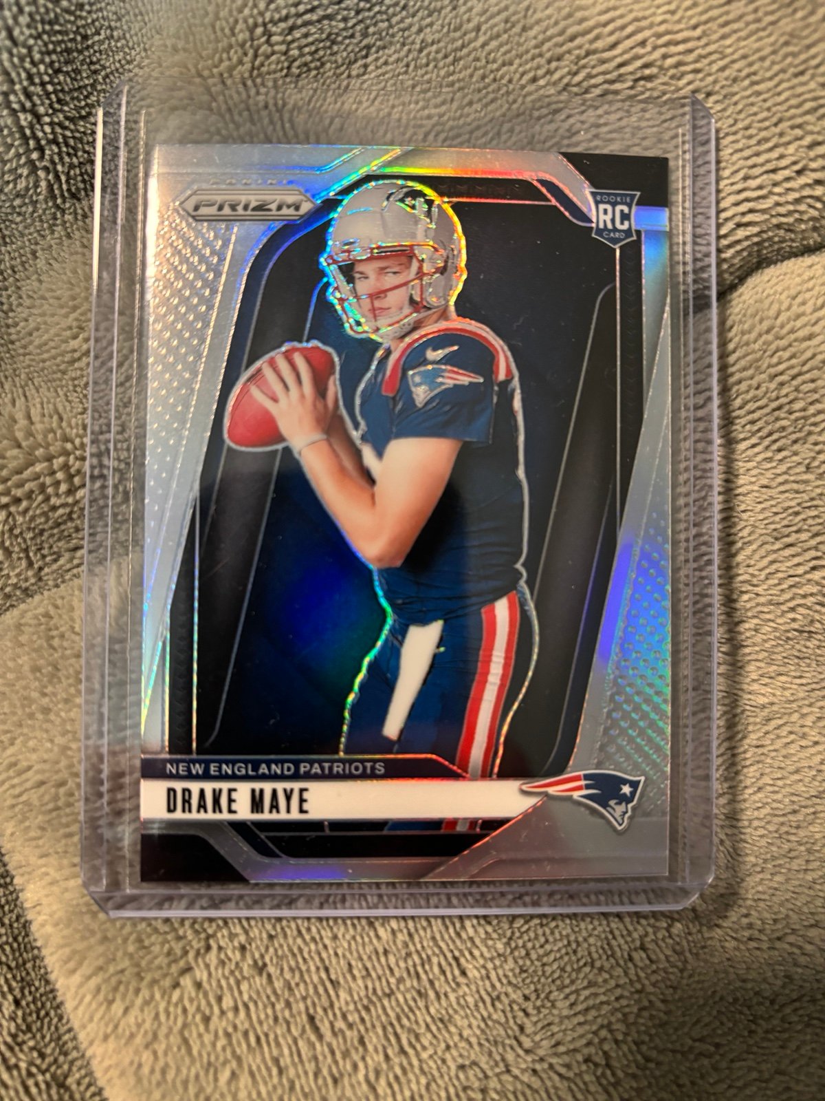 Drake Maye 2024 Prizm Silver Variation Rookie Card