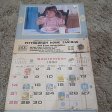 Vintage 1980 Pittsburgh PA advertisement calendar