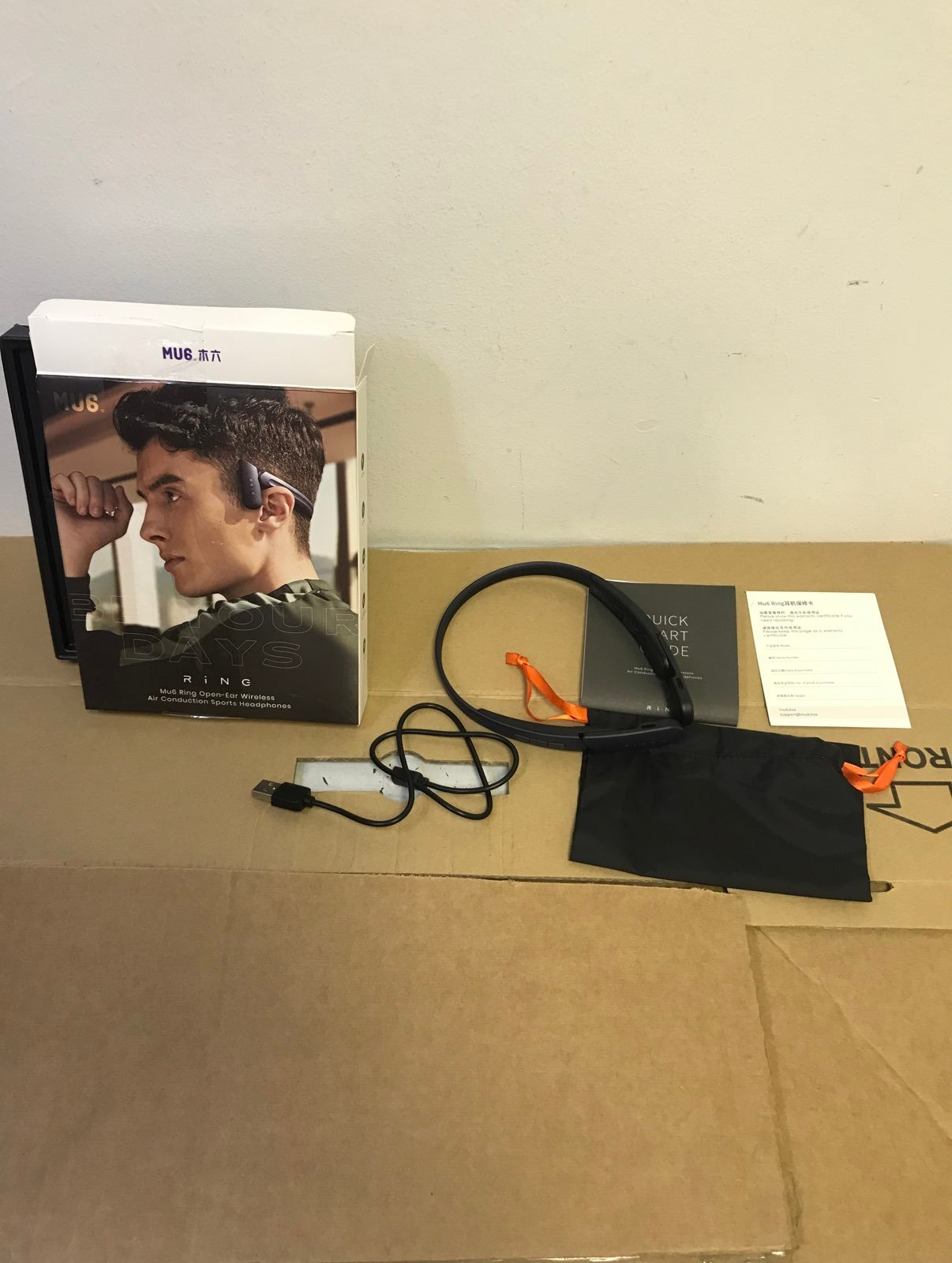 Mu6 Ring Open Ear Bluetooth Headset