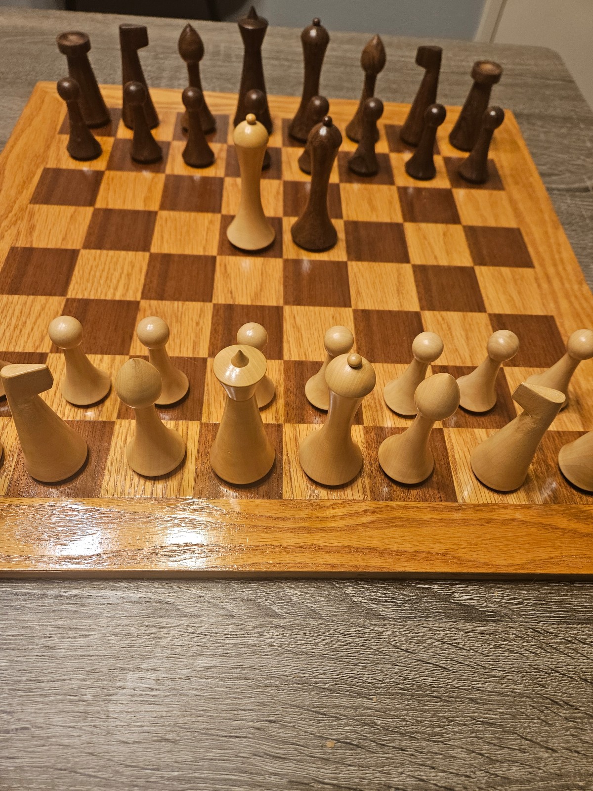 Herman Ohme weighted reproduction chess set