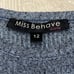 Miss Behave Girls Asymmetrical Twist Dress size 12