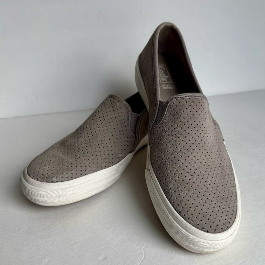 Keds Double Decker Suede Slip On Shoes Size 8