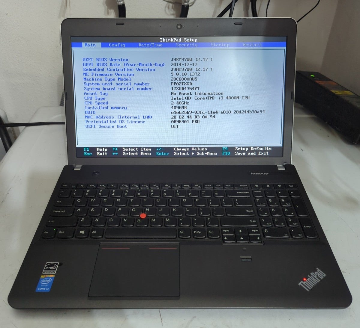 Lenovo Thinkpad E540 Intel Core i3-400M 4GB RAM Business Laptop