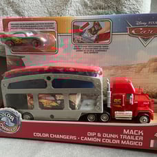 Disney pixar Cars color changing Mack Dip & Dunk Trailer