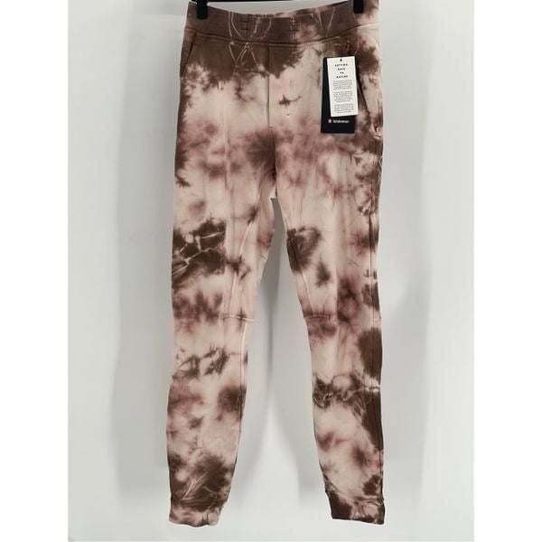 Lululemon City Sweat Jogger Pants Men's XS Slim Tie Dye Earth Color Clay New