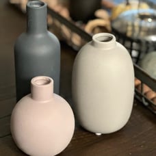 Smiletag Ceramic Vase for Decor, Modern Farmhouse Decor Vase Set of 3, Neutral S