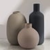 Smiletag Ceramic Vase for Decor, Modern Farmhouse Decor Vase Set of 3, Neutral S