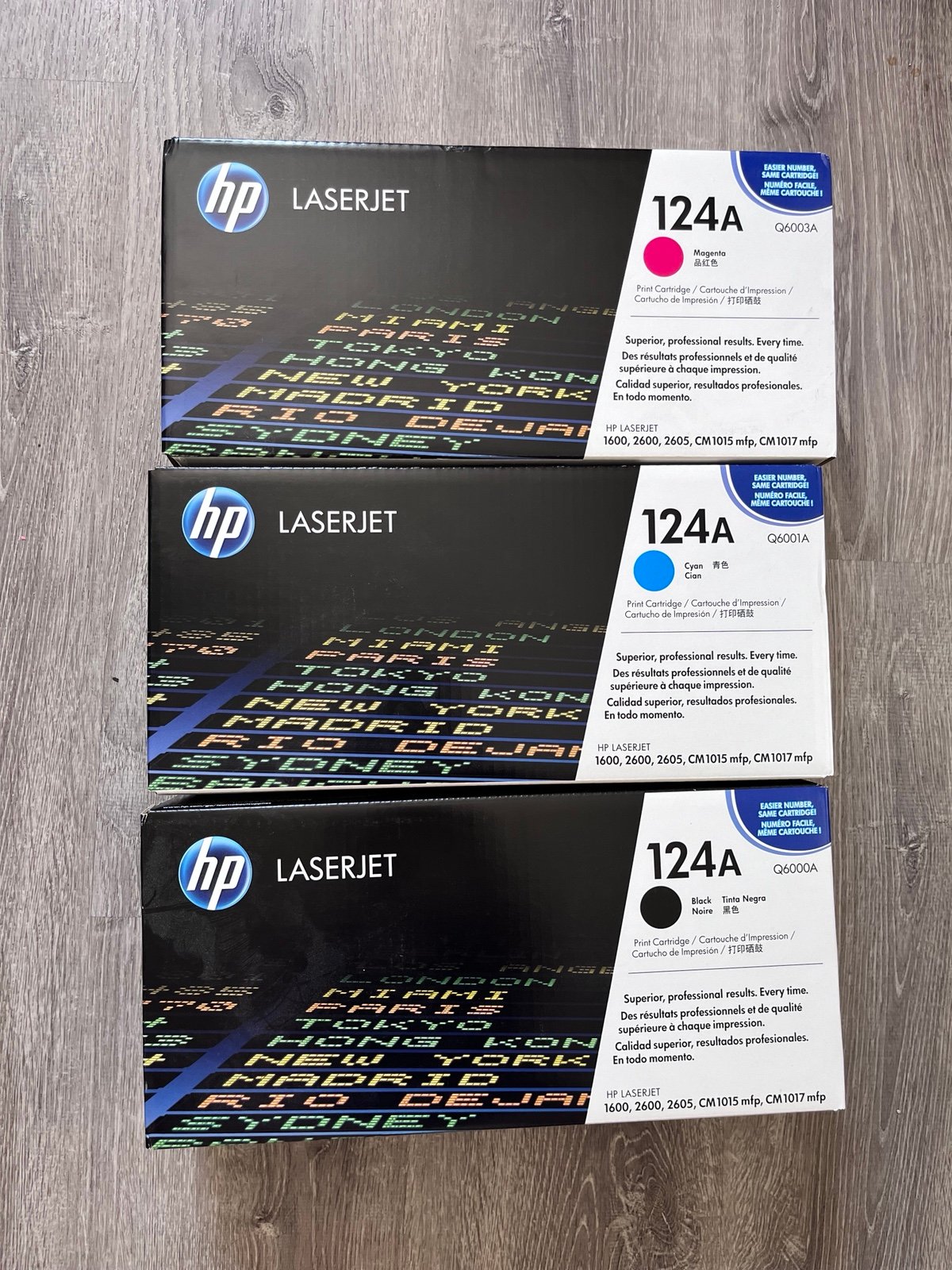 HP Laserjet Print Cartridge 124A Set