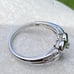Solid 10k white gold genuine diamond heart ring sz 6.75 Kay Jewelers